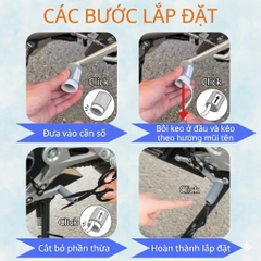 Vỏ Bọc Cần Số Xe Máy Bằng Silicon, Ốp Chống Mòn Cần Sang Số, Phù Hợp Nhiều Dòng Xe