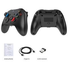 Tay Cầm Chơi Game A102L Pro Có Dây Và S102 Bluetooth Không Dây, Hall Effect, 2 Macro Gamepad Chơi FCO, PC, Laptop 2025