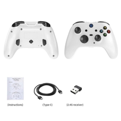 Tay Cầm Chơi Game A102L Pro Có Dây Và S102 Bluetooth Không Dây, Hall Effect, 2 Macro Gamepad Chơi FCO, PC, Laptop 2025