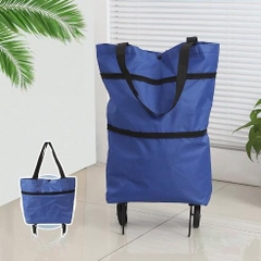 Xe Kéo Đi Chợ Dạng Túi Dài Có Bánh Xe