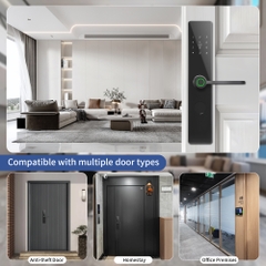 Khóa cửa thông minh vân tay chuyên lắp trong căn hộ tay nắm ngang Locktek G20