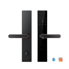 Khóa cửa thông minh vân tay phối kim loại cho cửa chính hiện đại Locktek F18-TTlock