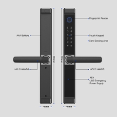 Khóa Cửa Vân Tay Thông Minh X3 Dành Cho Ngoài Trời