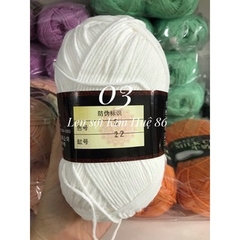 Len milk cotton loại 1 cuộn 125g