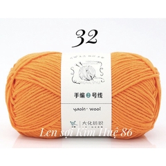 Len Yaoh Wool ( Shuxi Wool) sợi to 3mm cuộn 100g