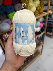 Len nhung Susan's Family, len bông sữa sợi 3mm cuộn 50g