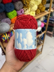 Len nhung Susan's Family, len bông sữa sợi 3mm cuộn 50g