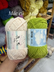 Len nhung Susan's Family, len bông sữa sợi 3mm cuộn 50g