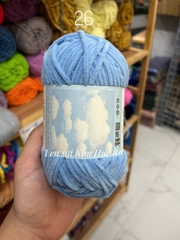 Len nhung Susan's Family, len bông sữa sợi 3mm cuộn 50g