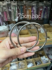 Quai túi tròn chất liệu bằng kim loại làm túi handmade ( 1cặp)