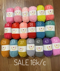 Len Best Wool cuộn 50g cỡ sợi 1,5mm ( XẢ LỖ CẮT DÒNG)