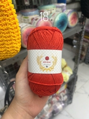 Len Best Wool cuộn 50g cỡ sợi 1,5mm ( XẢ LỖ CẮT DÒNG)