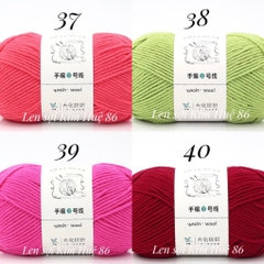 Len Yaoh Wool ( Shuxi Wool) sợi to 3mm cuộn 100g