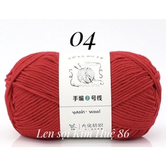 Len Yaoh Wool ( Shuxi Wool) sợi to 3mm cuộn 100g