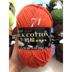 Len milk cotton loại 1 cuộn 125g