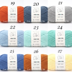 Len Yaoh Wool ( Shuxi Wool) sợi to 3mm cuộn 100g