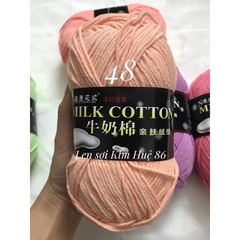 Len milk cotton loại 1 cuộn 125g