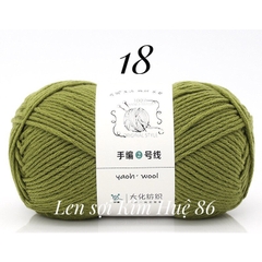 Len Yaoh Wool ( Shuxi Wool) sợi to 3mm cuộn 100g