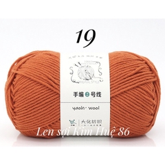 Len Yaoh Wool ( Shuxi Wool) sợi to 3mm cuộn 100g