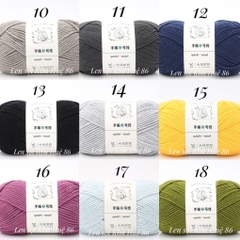 Len Yaoh Wool ( Shuxi Wool) sợi to 3mm cuộn 100g