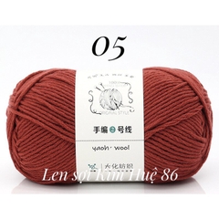 Len Yaoh Wool ( Shuxi Wool) sợi to 3mm cuộn 100g