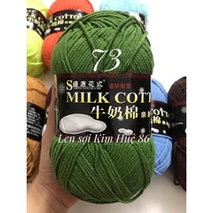 Len milk cotton loại 1 cuộn 125g