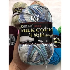 Len milk cotton loại 1 cuộn 125g