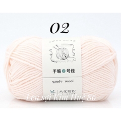 Len Yaoh Wool ( Shuxi Wool) sợi to 3mm cuộn 100g