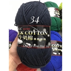 Len milk cotton loại 1 cuộn 125g