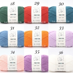Len Yaoh Wool ( Shuxi Wool) sợi to 3mm cuộn 100g