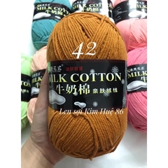 Len milk cotton loại 1 cuộn 125g