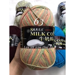 Len milk cotton loại 1 cuộn 125g