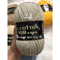Len milk cotton loại 1 cuộn 125g