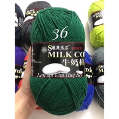 Len milk cotton loại 1 cuộn 125g
