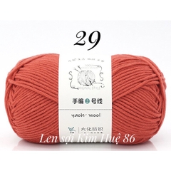 Len Yaoh Wool ( Shuxi Wool) sợi to 3mm cuộn 100g