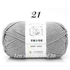 Len Yaoh Wool ( Shuxi Wool) sợi to 3mm cuộn 100g