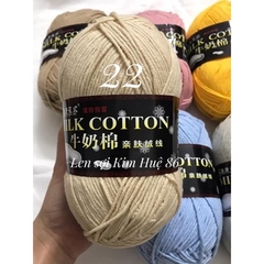 Len milk cotton loại 1 cuộn 125g