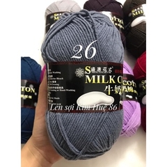 Len milk cotton loại 1 cuộn 125g