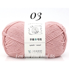 Len Yaoh Wool ( Shuxi Wool) sợi to 3mm cuộn 100g