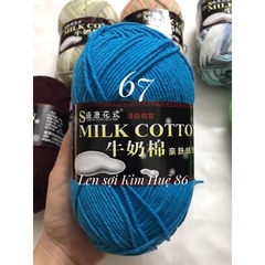 Len milk cotton loại 1 cuộn 125g