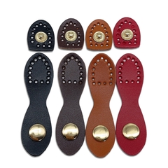Khóa bấm bằng da làm túi handmade