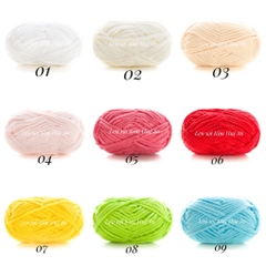 Len Nhung Mèo mềm mịn cuộn 50gr