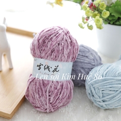 Len nhung 3mm siêu mềm mịn cuộn 100g