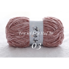 Len nhung 3mm siêu mềm mịn cuộn 100g