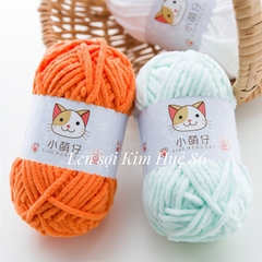 Len Nhung Mèo mềm mịn cuộn 50gr