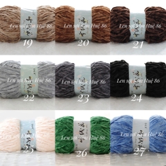 Len nhung 3mm siêu mềm mịn cuộn 100g
