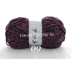 Len nhung 3mm siêu mềm mịn cuộn 100g