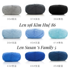 Len Susan's Family 5 cuộn 100g ( bảng màu 1)