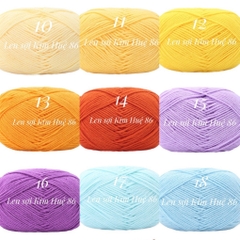 Len milk cotton Mianbao cuộn 40gr ( bảng 1)