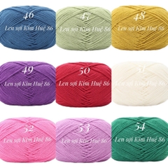Len milk cotton Mianbao cuộn 40gr ( bảng 1)